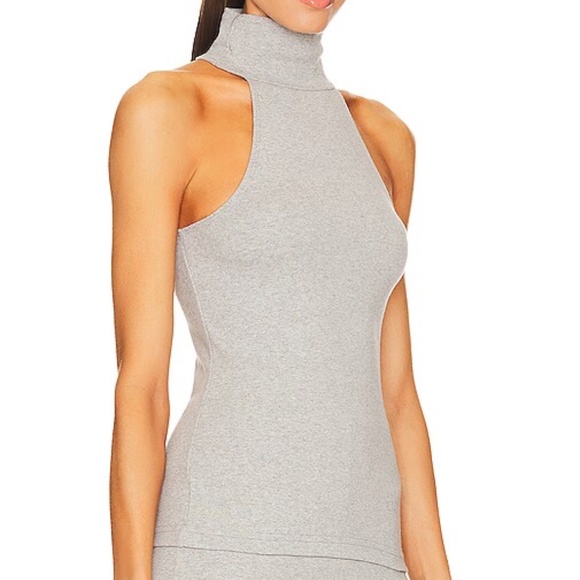 Helsa organic rib turtleneck and biker shorts - Picture 2 of 2